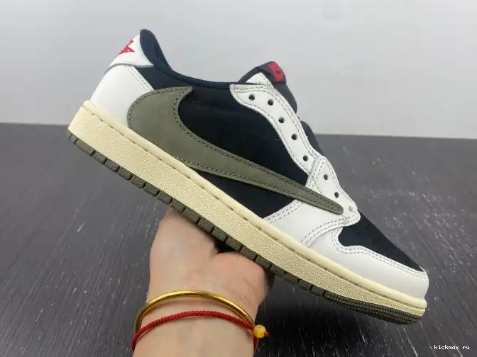 Rep Kickmax Olive Jordan Scott Low Travis Air x 1 WMNS DZ4137-106 OG 0513
